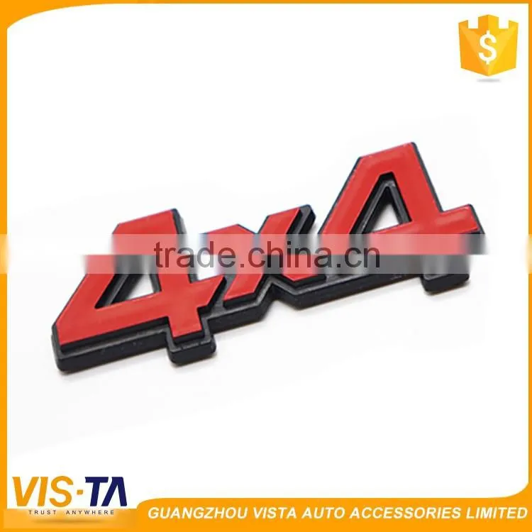 Different color 4x4 shape design car body warning sign safety hard ABS car sticker car signs