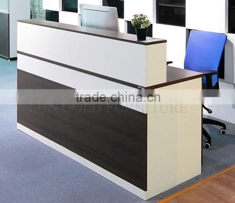 Wood modern design reception counter/salon reception desk (SZ-RTB009)