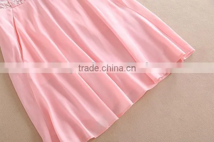 China dress manufacturer produce sleeveless pretty wp(Stock