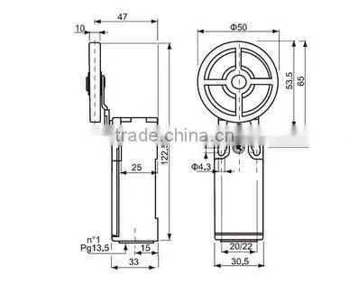 Most Demanded Products Side Rotary Lever With Rubber Roller Limit Switch Cheap Price