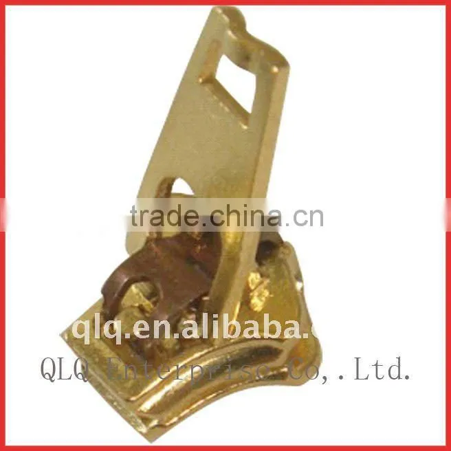 Leather zipper slider
