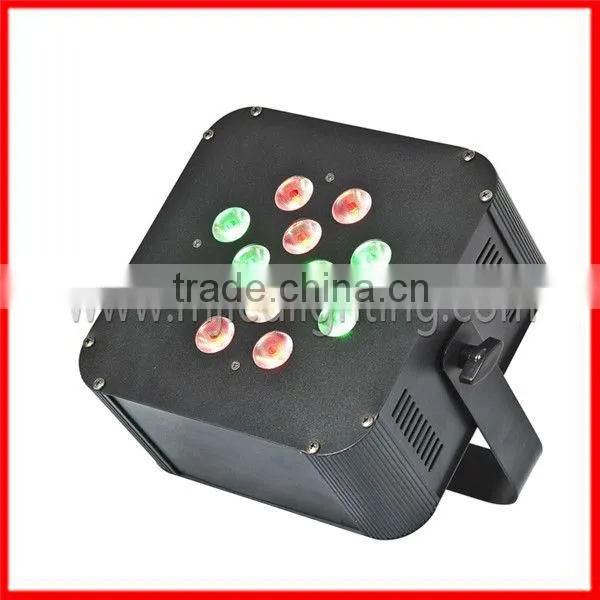 RGBW 4IN1*12pcs Mini LED Flat Par Can