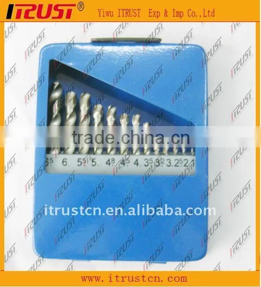 13pcs Taper Shank Twist Drill set