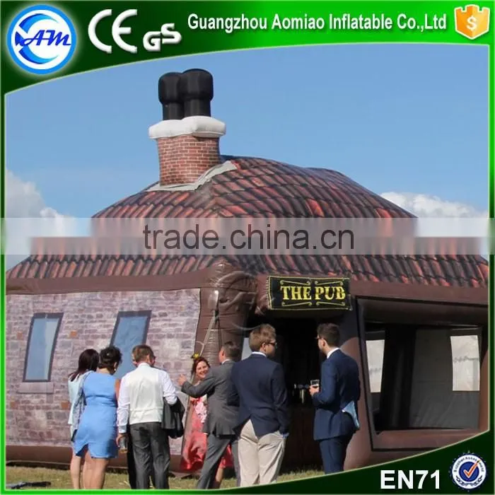 Outdoor inflatable uneven bars inflatable pub for sale