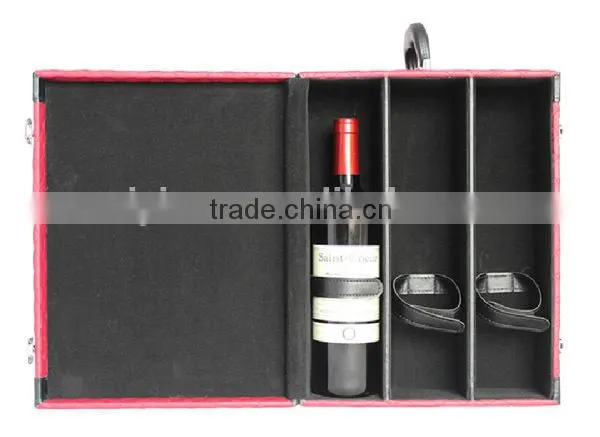 2015 New Design Leather novelty wine holder for 6 wines