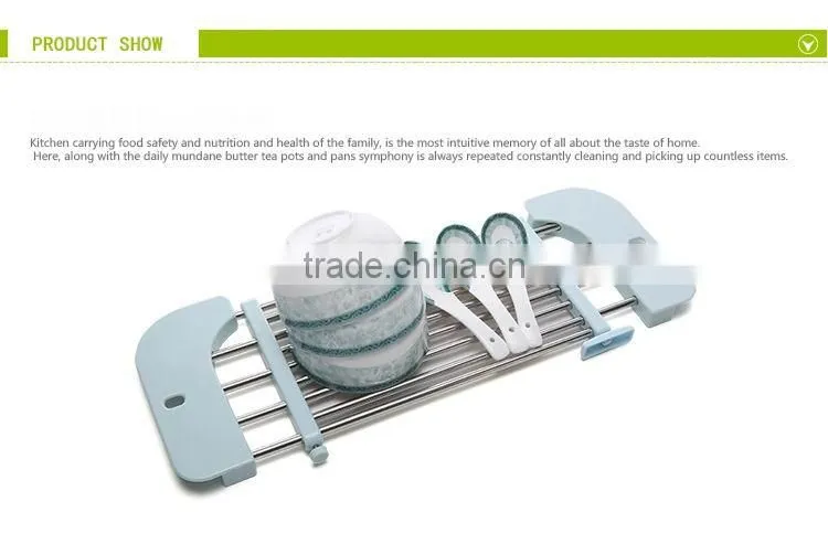 S/S+ABS 18*46*2 KITCHEN SINK DISH DRAINER