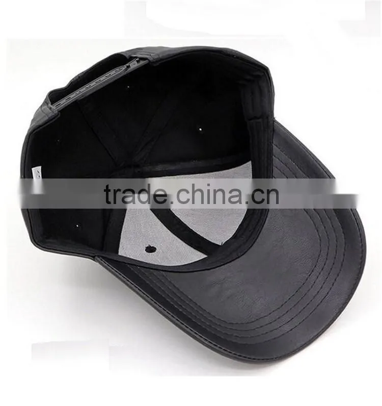 Colorful raccoon fur balls Baseball caps New faux leather casquette PU hat for sport