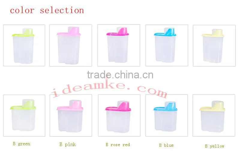 2015 new product food grade plastic airtight food container set