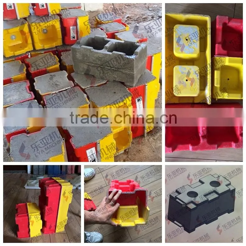 2014 New Design Plastic Mould Interlocking Molds Concrete Hollow Blocks Bricks Making