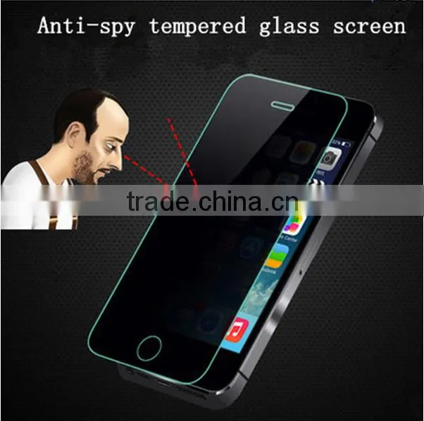 Anti-fingerprint 3D privacy tempered glass screen protector for mobile phone for iphone6/6s