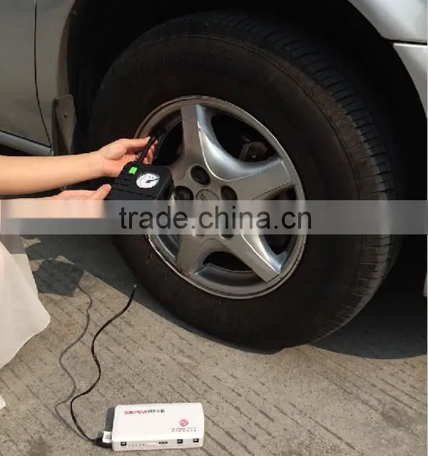 SUNPOW mini portable jump starter with air compressor