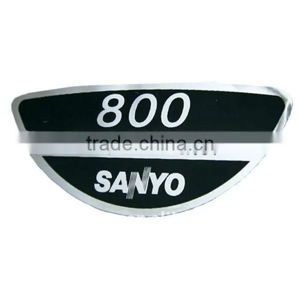 Flat Custom Plastic Graphic Nameplate Label