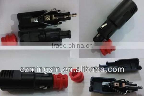 wholesale European style ac adapter red head male cigarette lighter plug