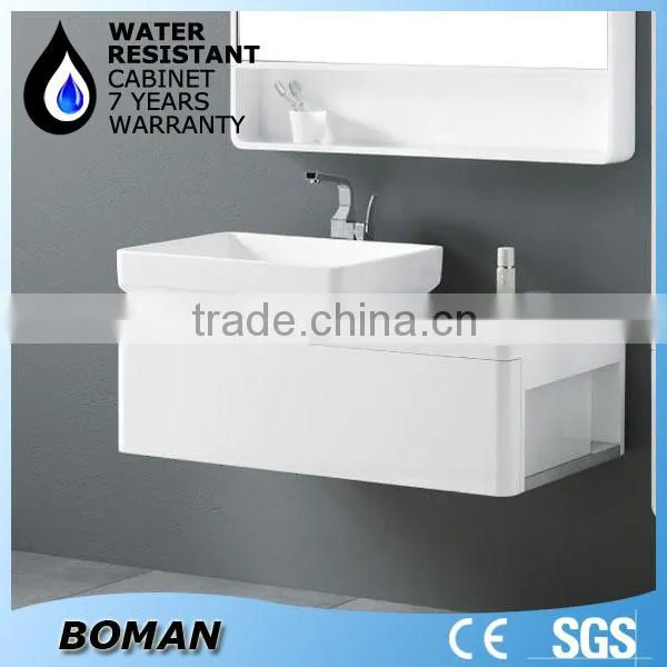 2015 design wall mounted bathroom storage cabinet cheap