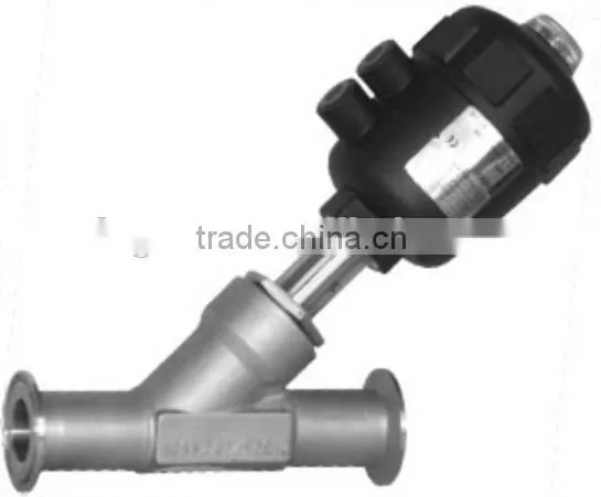 Best quality durable double control angle seat valve made in china