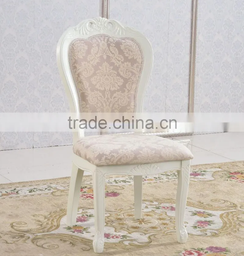 Hotel general use gold gilt armless chair solid rubber wood gold leaf chair