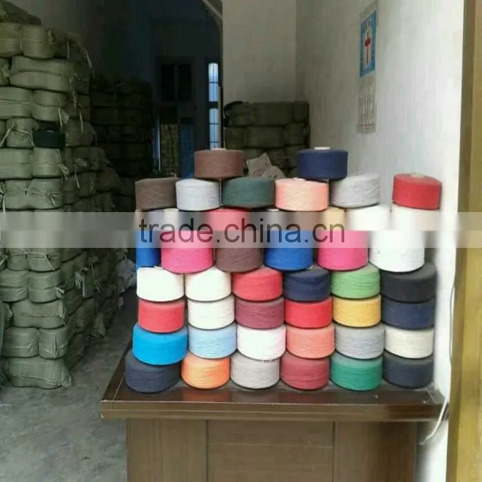 color recycled cotton yarn for knitting