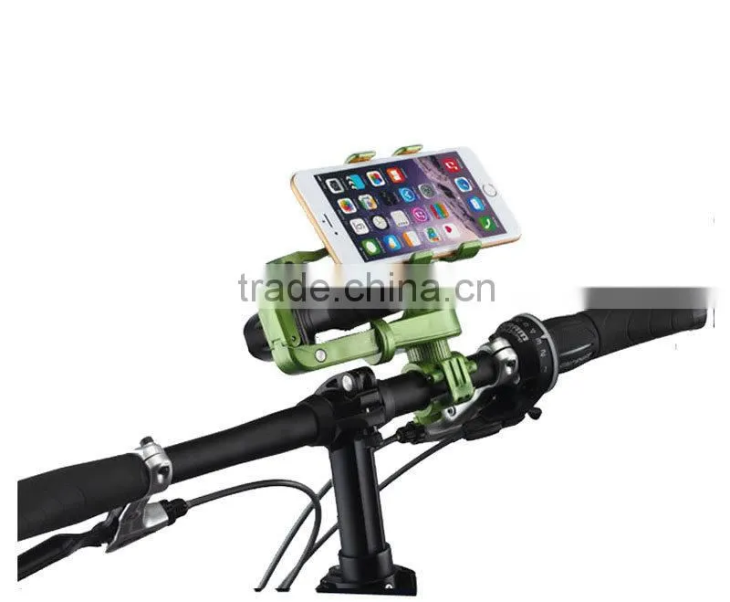 Smilinmount multifunctional bicycle holder for mobile phone and flashligh at the same time