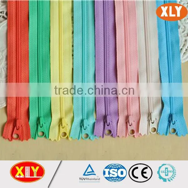 New arrival special nylon zipper , adhesive nylon zipper