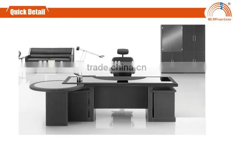 MT-32 glass table wood pvc office table office desk set executive office desk