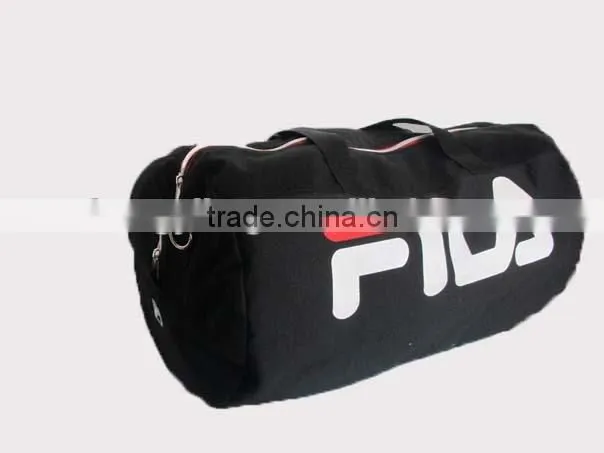 Manufacturer black knit travel sport tote bag with customize logo