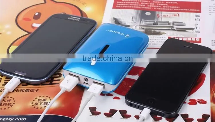 2016 new product 2A input fast charging power bank 7800mAh with CE FCC RoHS