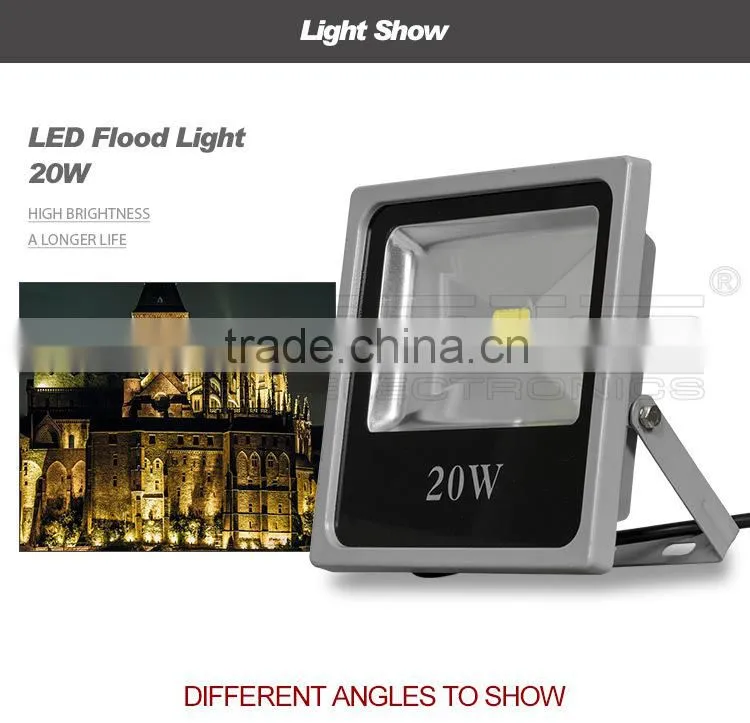 High lumen waterproof cob 20w tree led flood light