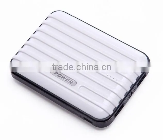 Fashionable suitcase power bank 10400mAh for mobile phone and tablet
