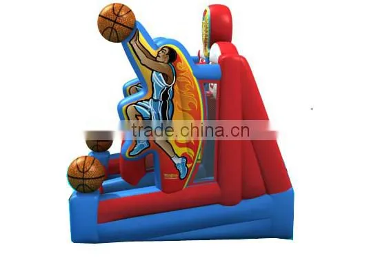 Commercial grade basketball inflatable sport games for kids and adults