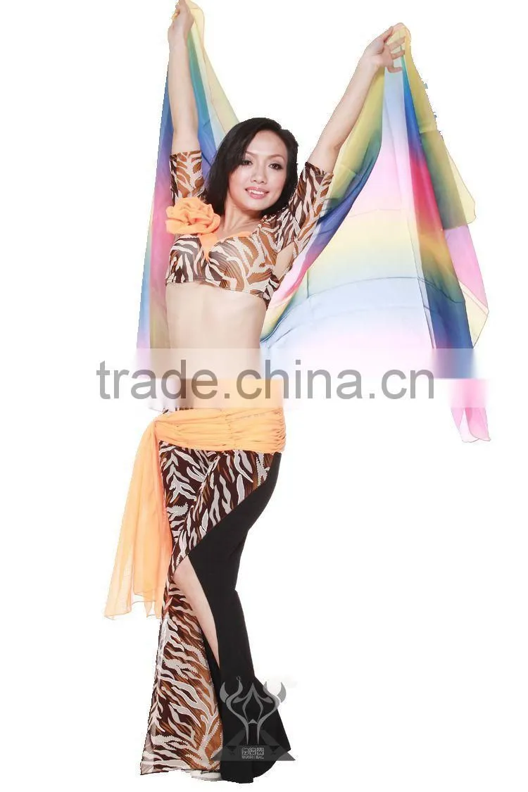 Gradient belly dance veil for belly dancers (SJ001)
