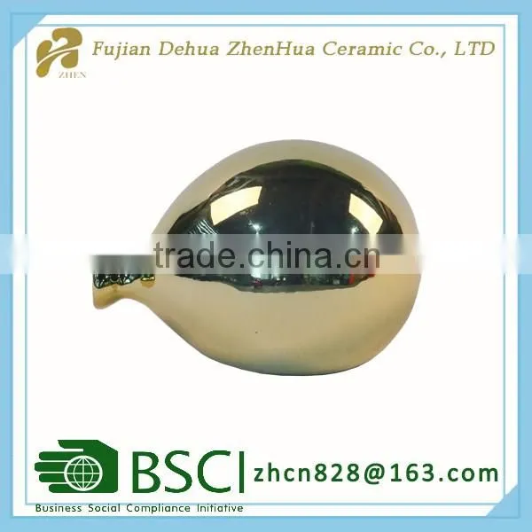 electroplating balloon shape ceramic gift craft