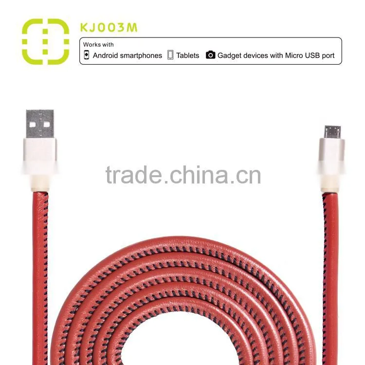 walnut mfi certified leather cable for iPhone 6 Plus / 6 / 5S / 5C / 5