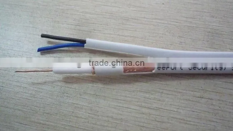 Sell Factory Price High Qualtiy 75OHM Siamese Cable RG59+2C cctv cable