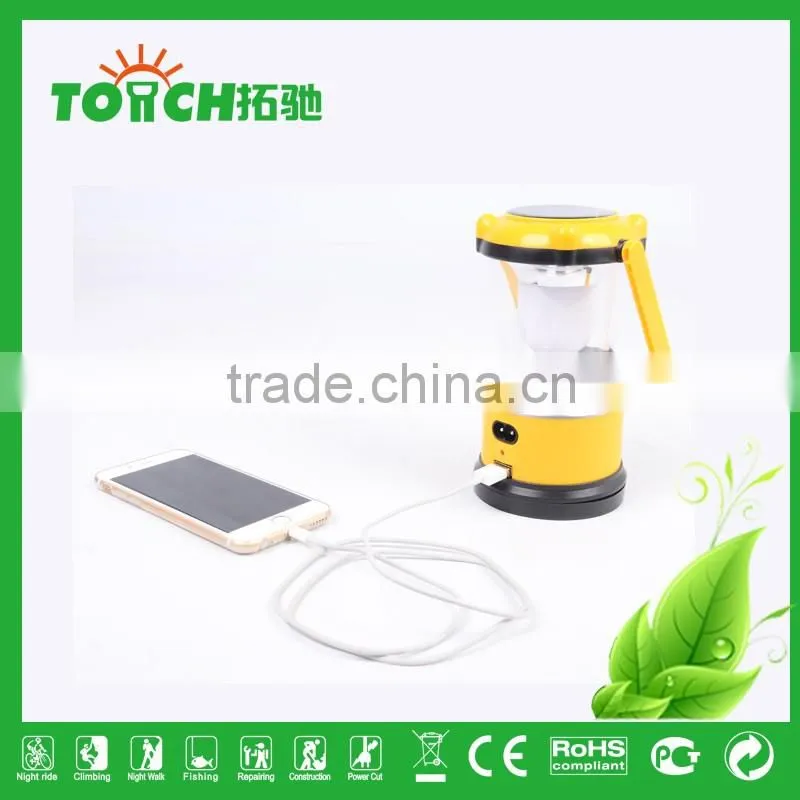 Classical Rechargeable Camping Lantern Design ABS Plastic For Dry Battery Outdoor Camping Light Lamp with USB