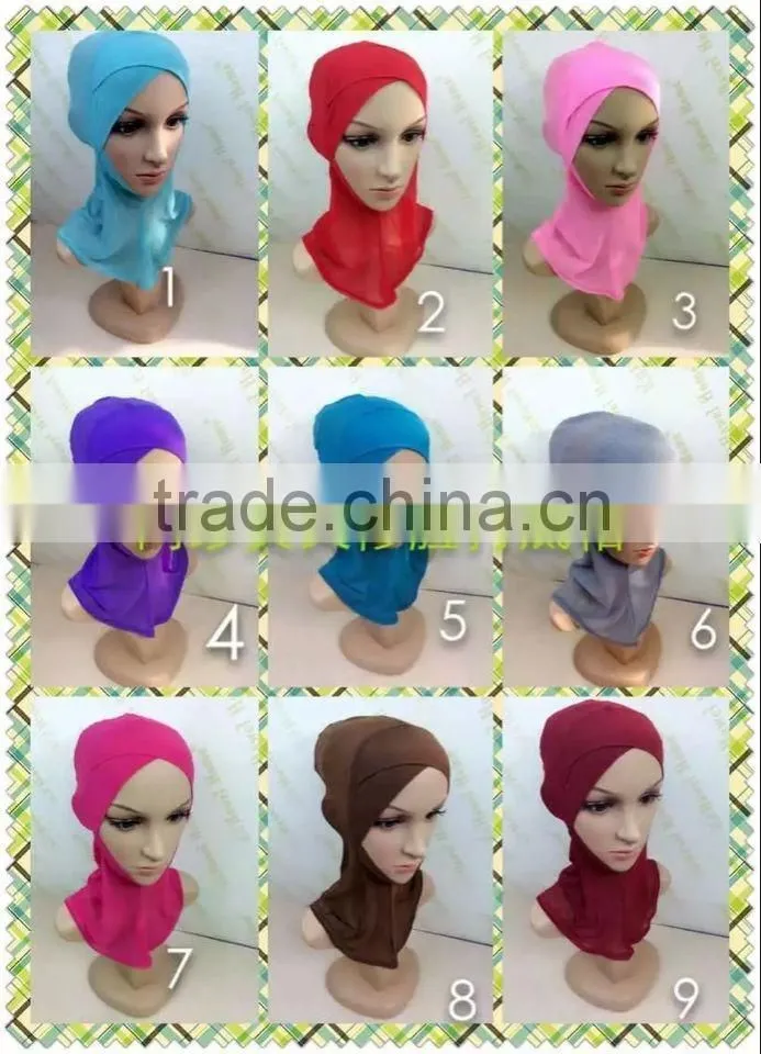 C075 new criss cross thin net ninja inner underscarf with slim face design