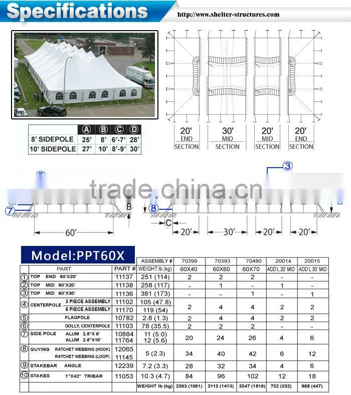 Deluxe Canopy tent for sale Custom Tents For Banquet Party