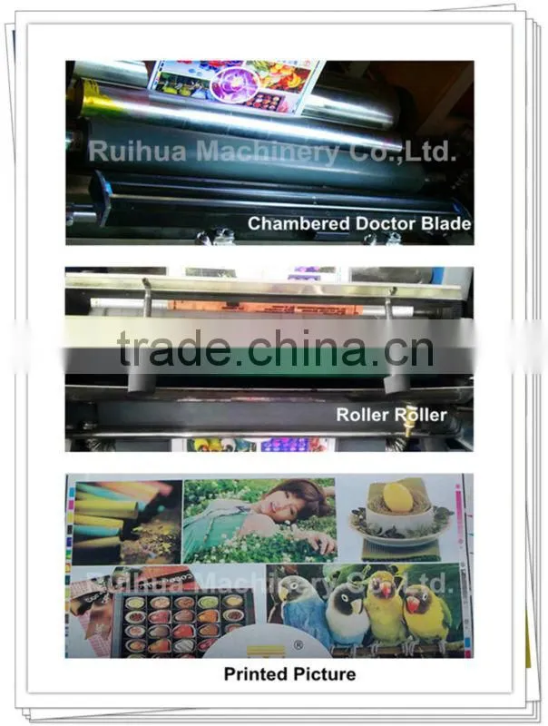 four colors flexo printing machine