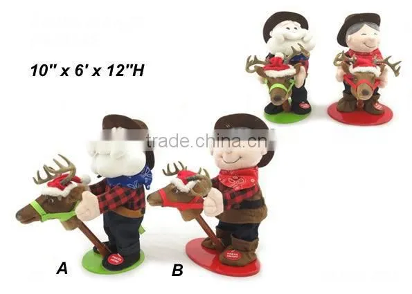 Hot sales promotion plush rocking toy for Christmas gifts