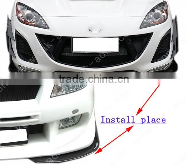 Canard Wing C style carbon fiber lip splitter fit to all cars
