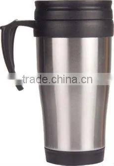 high quality double wall plastic stainless steel thermos mug