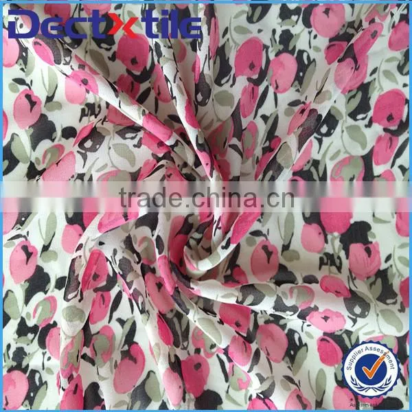 100 Polyester waterproof breathable fabric 190t waterproof polyester pongee fabric with printed