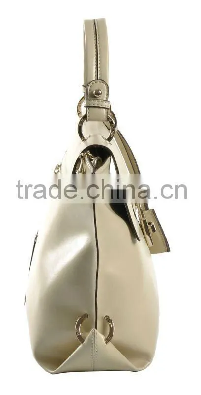 2012 Spring&Summer Lady Small Glossy Genuine Leather Handbag! Hot selling!