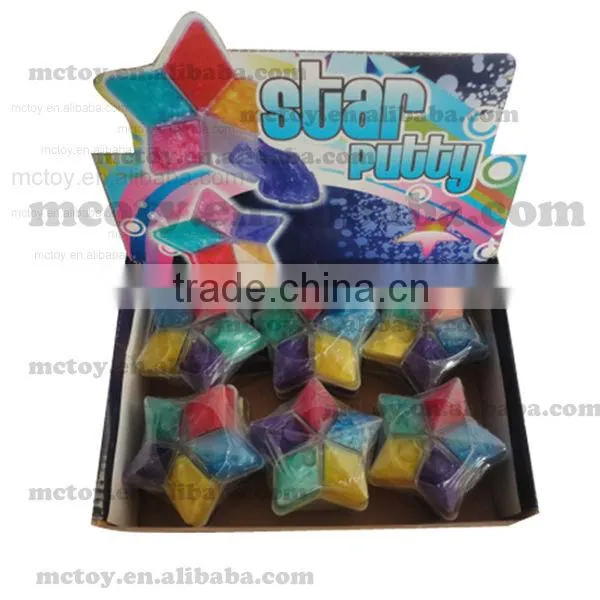stars shapes of crystal slime toy /novel kid toy/joke toy /educational toy /slime toy