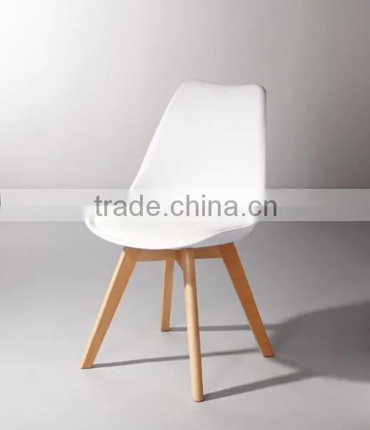 colorful K/D cheaper price WHOLESALE plastic hotel restaurant banquet tulip chair with soft cushion 1028-1