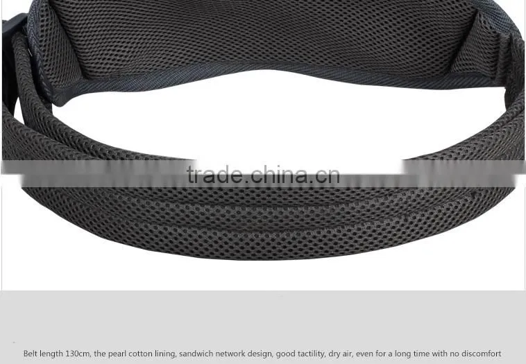 Fashion designer mesh waist bag, money belt bag, net running belt