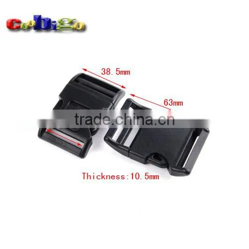 Plastic Self-locking & Arched Switch Buckle for Backpack Straps Camping Bags #FLC340-20/30/38