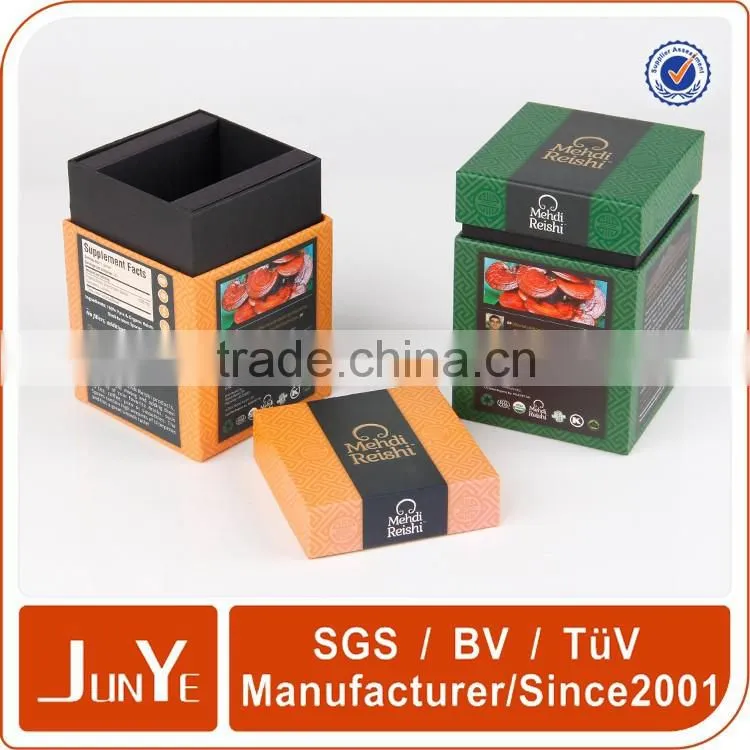 bottom to lid style hard perfume box with soft velvet insert