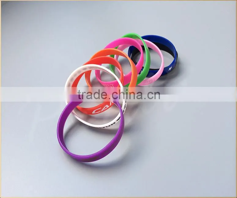 DIY silicon ion sport bracelet custom disign