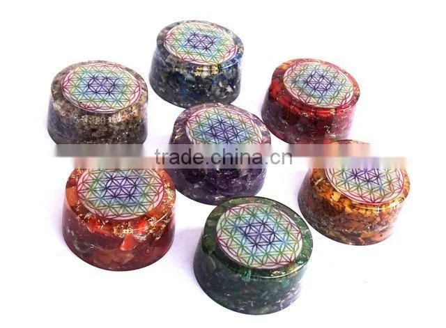 Wholesale Orgone Tower Buster Chakra Set : Flower Of Life