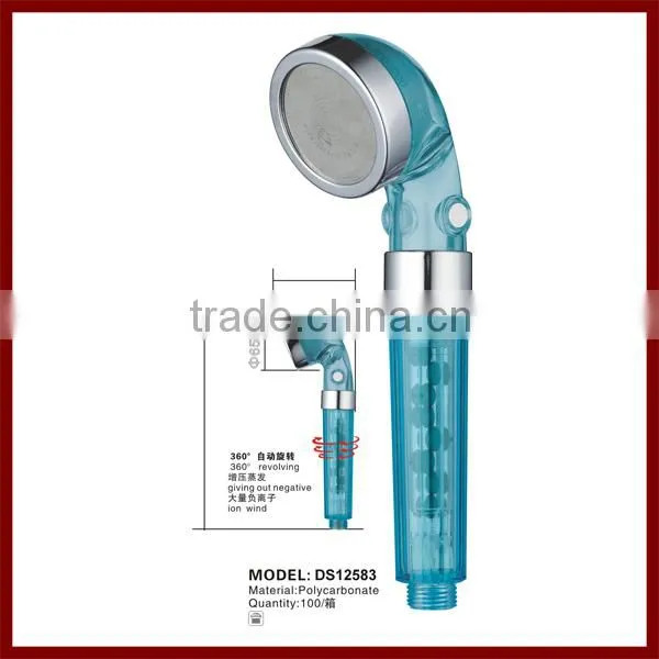 abs plastic led retractable hand held shower head massage price